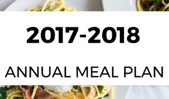 July is here, and it's time to redo our annual meal plan. Here are the details.