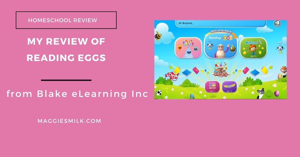 My Review of Reading Eggs from Blake eLearning Inc